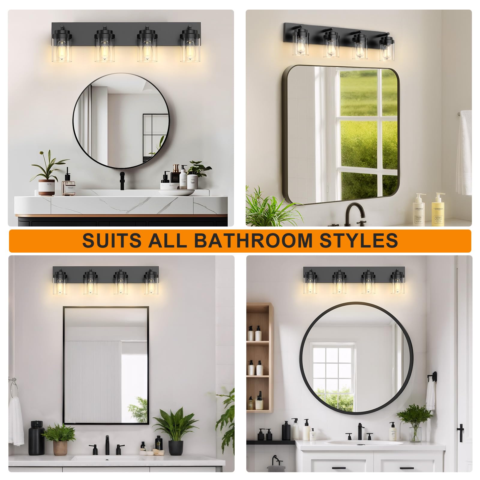 IZORRO matte black finish complements modern farmhouse bathroom styles