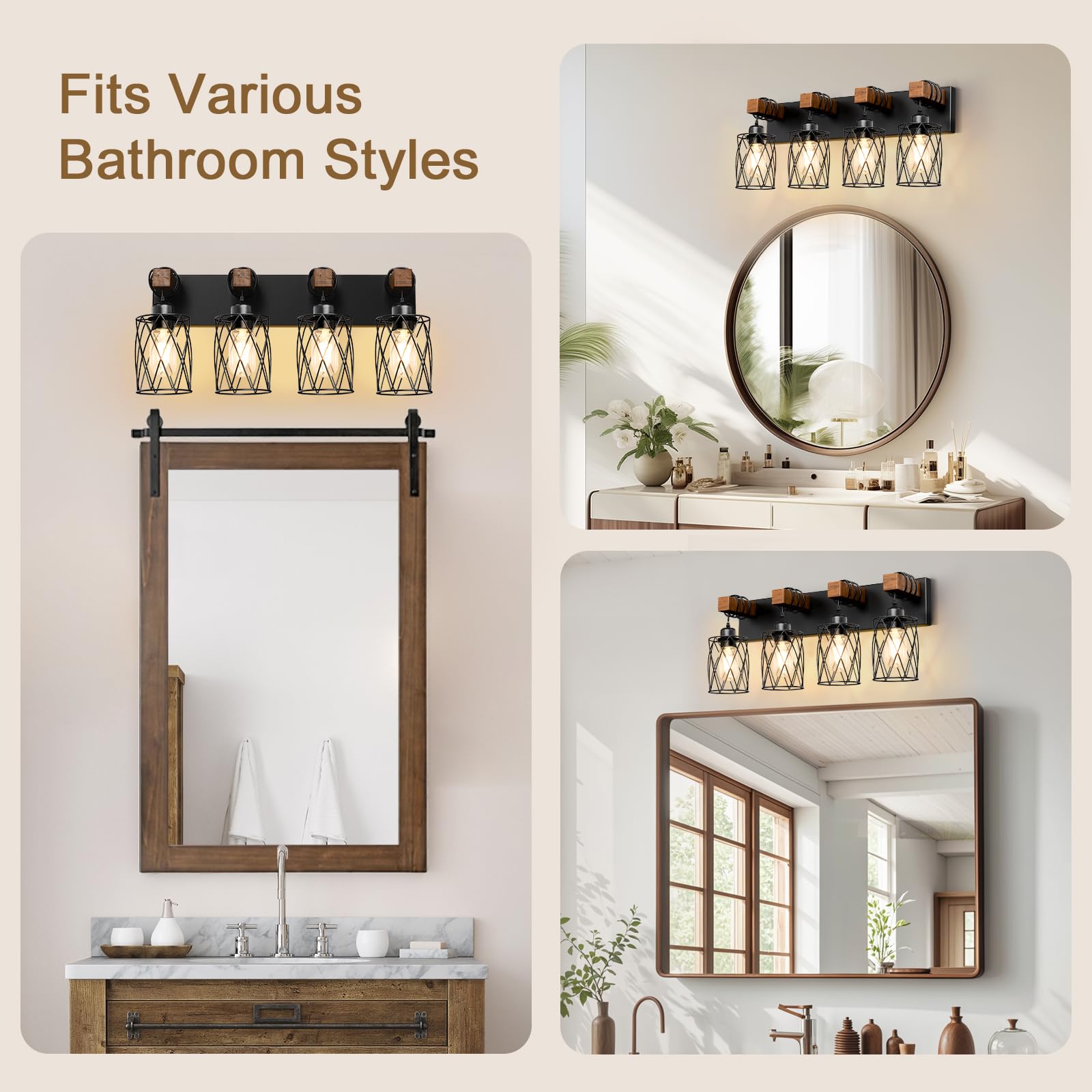 IZORRO E26-compatible fixture supports LED or CFL bulbs for flexible ambience.