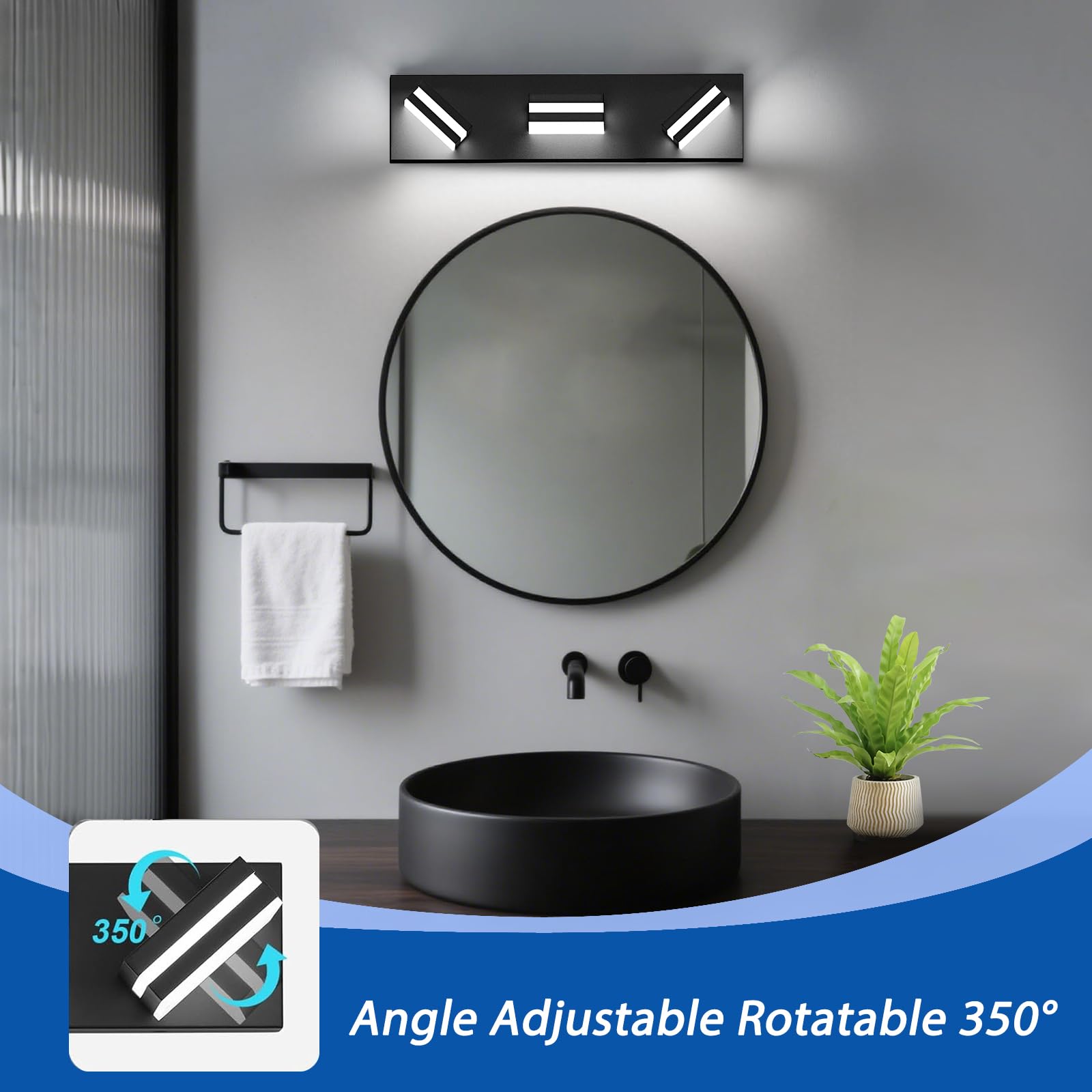 IZORRO matte black acrylic wall light delivers glare-free, comfortable illumination.