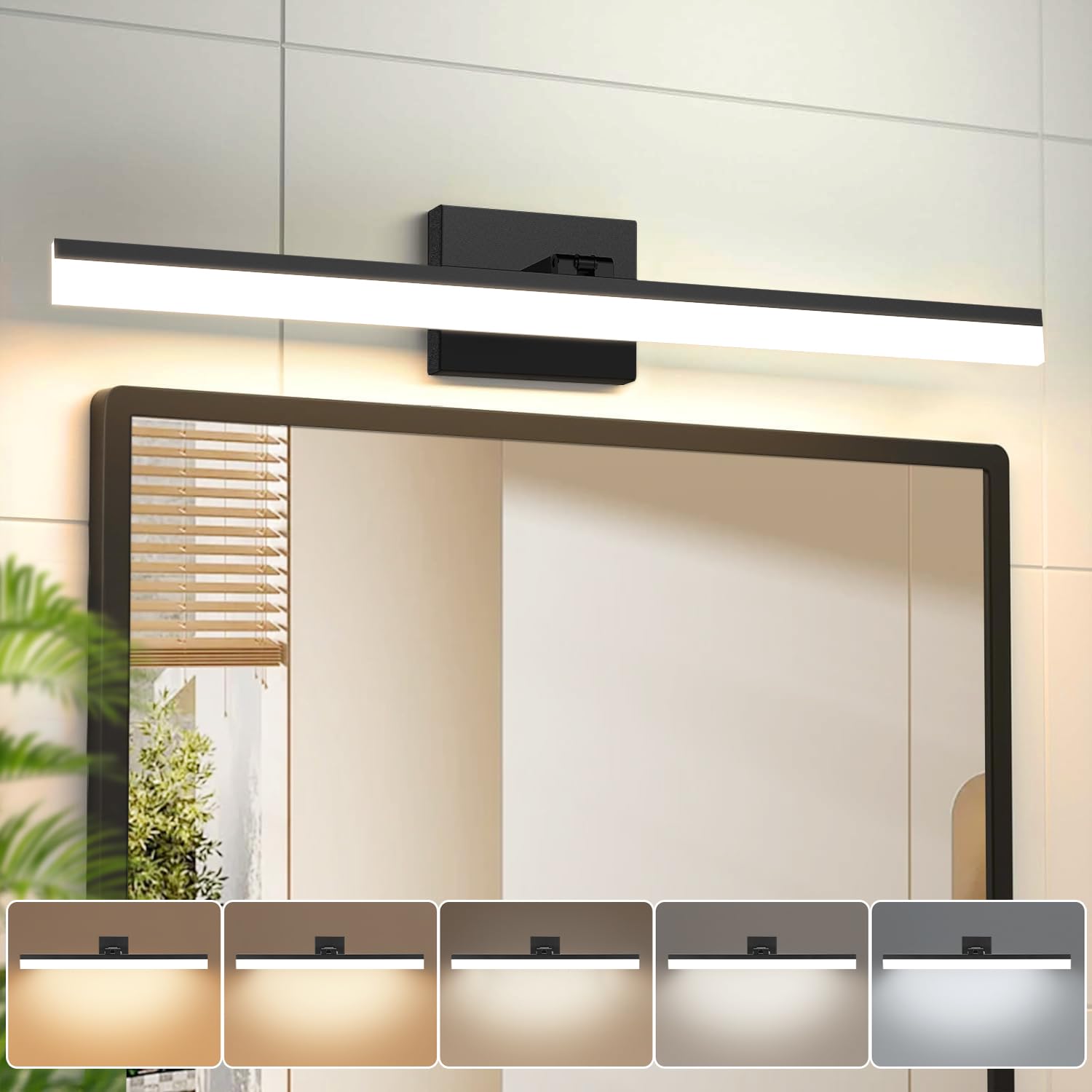 IZORRO vanity light 32inch rotatable over mirror for precise makeup lighting
