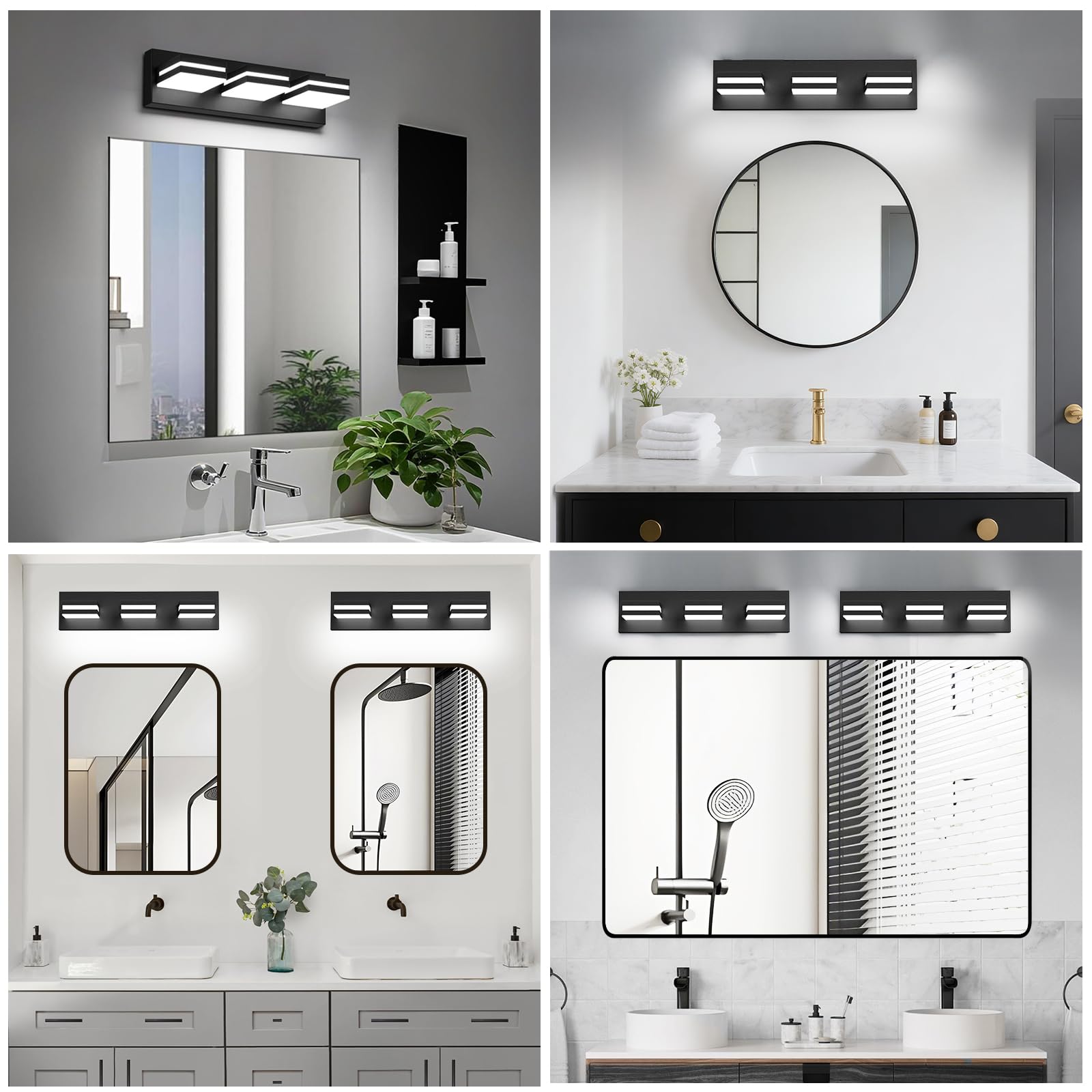 IZORRO ready-to-mount bathroom light with included hardware for quick setup.