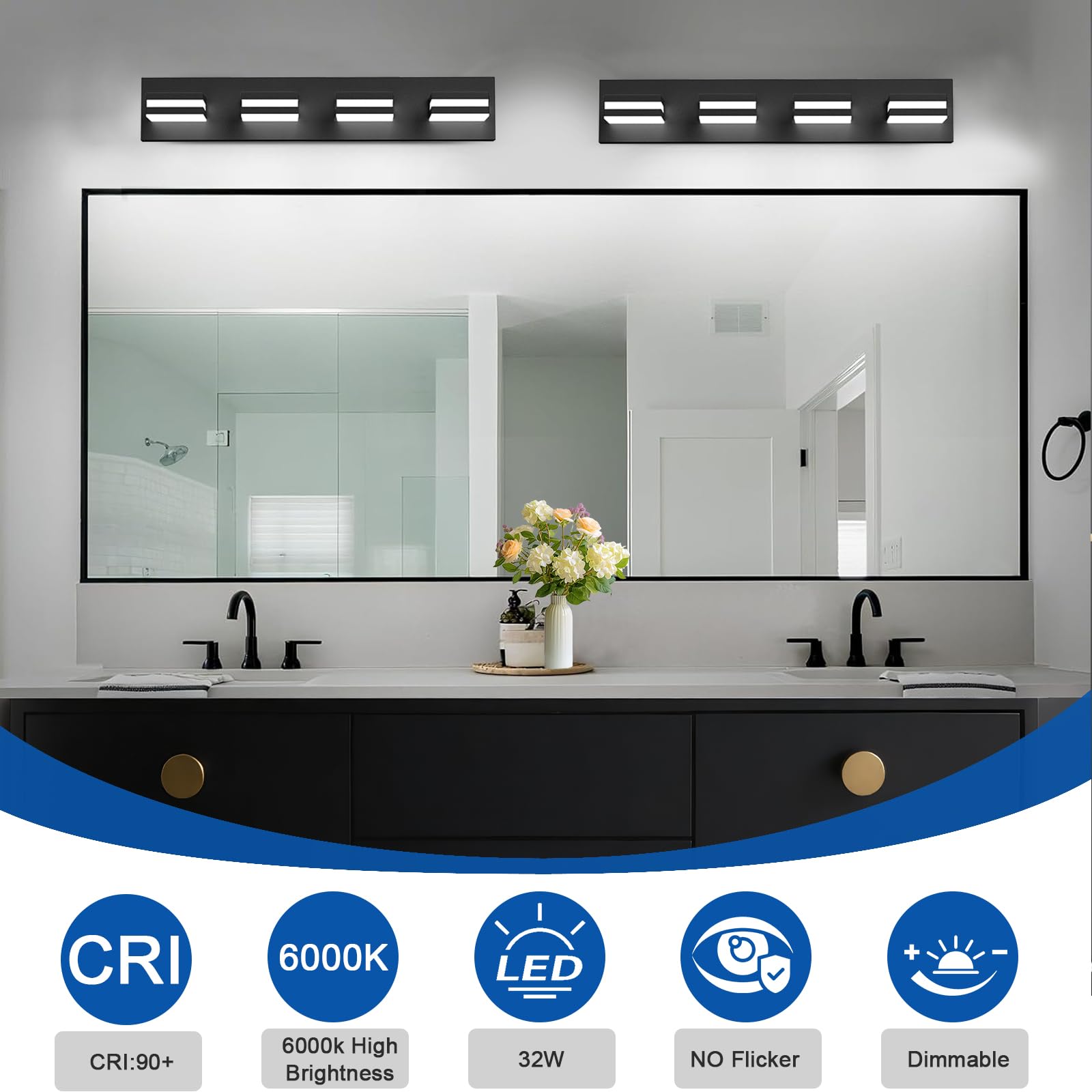 IZORRO rotatable vanity light offers 350° angle adjustment for flexible sightline