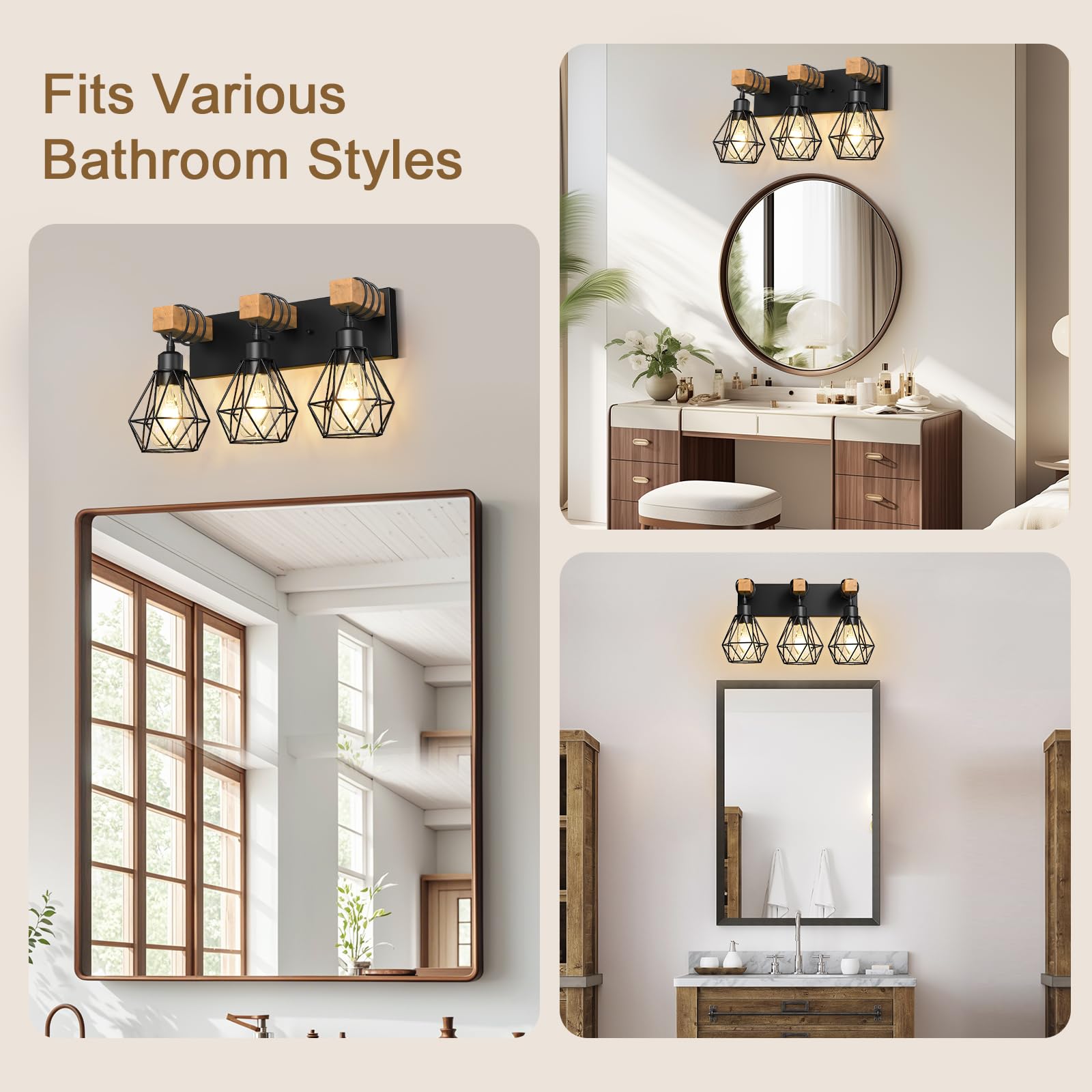 IZORRO vanity light suitable for living room or bedroom decor