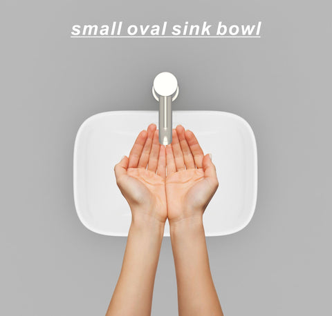 J-FAMILY porcelain sink bowl in white with stain-resistant glaze for easy cleaning.