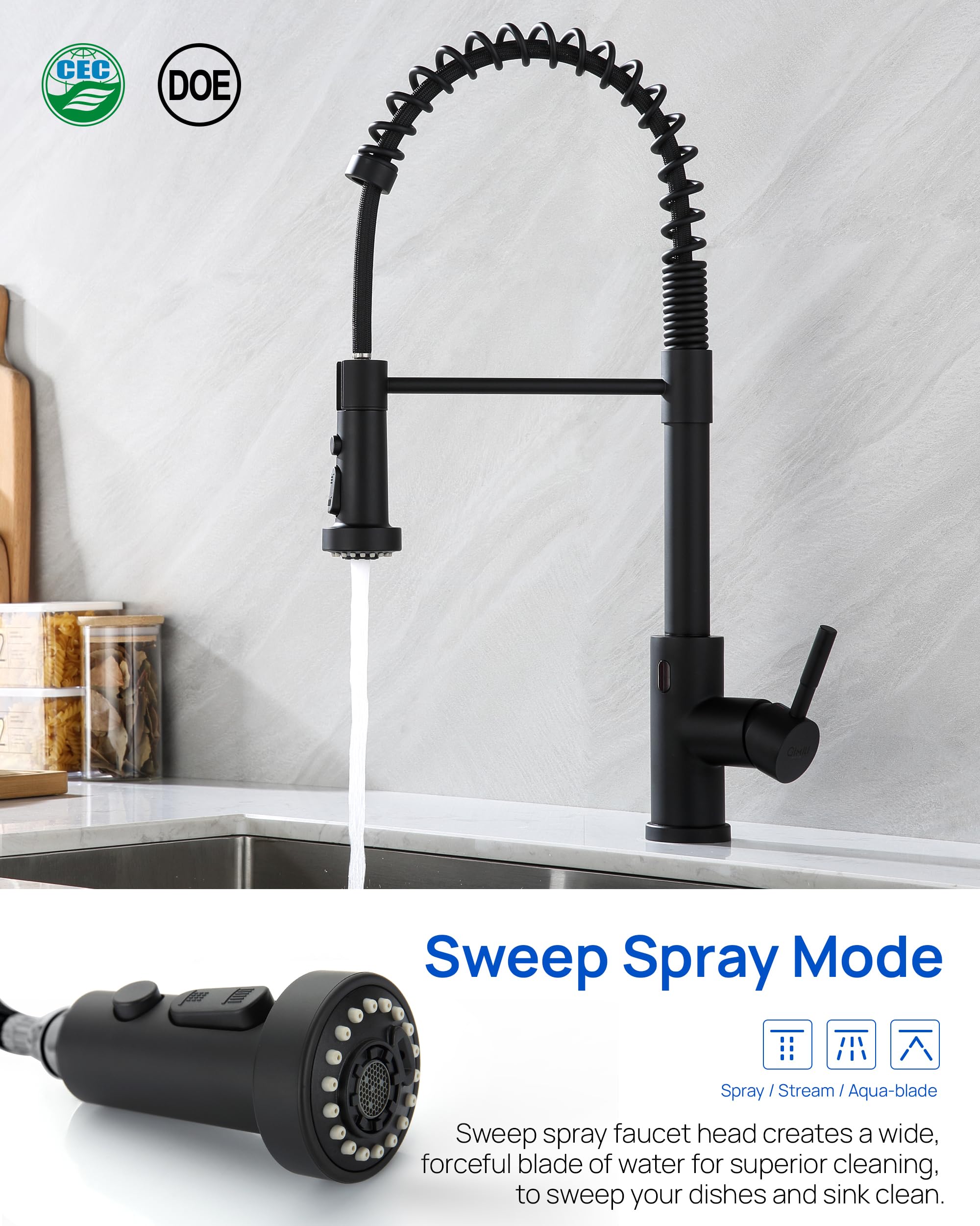J-HVA blade spray mode provides powerful cleaning for stubborn debris.