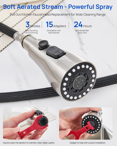 J-HVA silicone nozzles resist buildup for easy maintenance