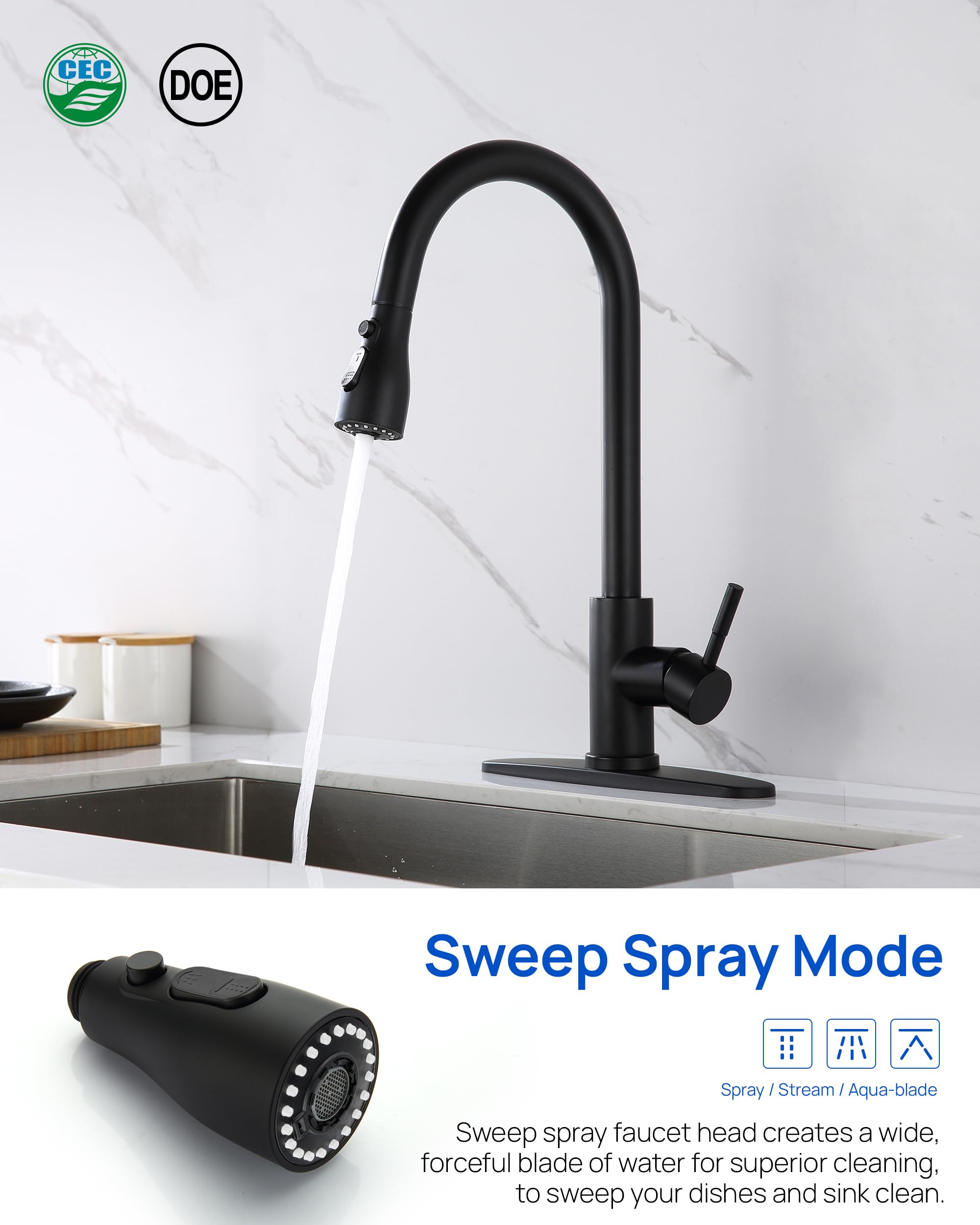Three-function sprayer modes for flexible cleaning tasks