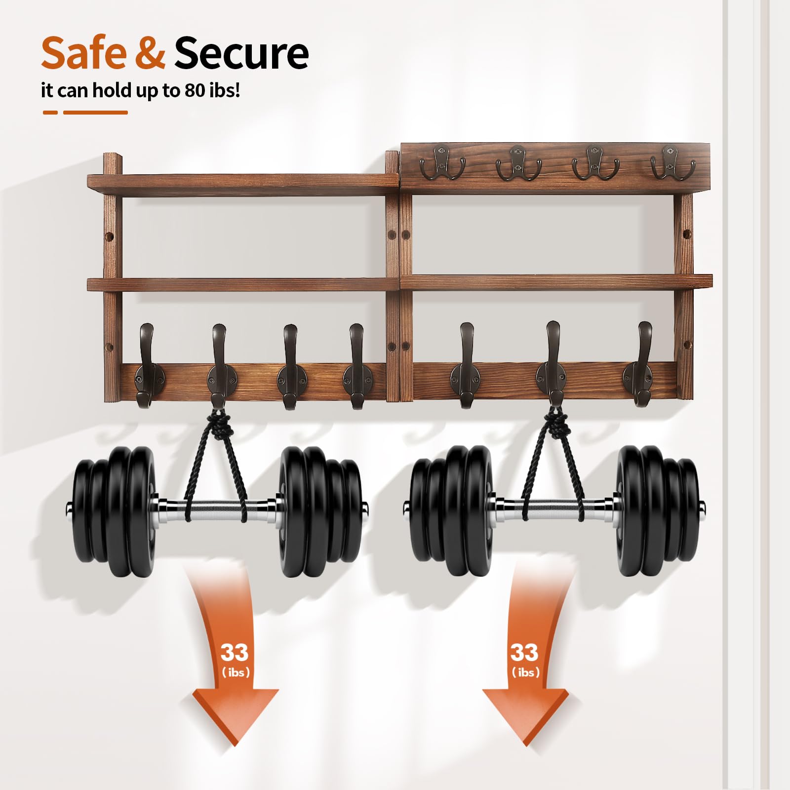 JAC HouseHold high-load capability supports everyday coats, bags, and accessories.