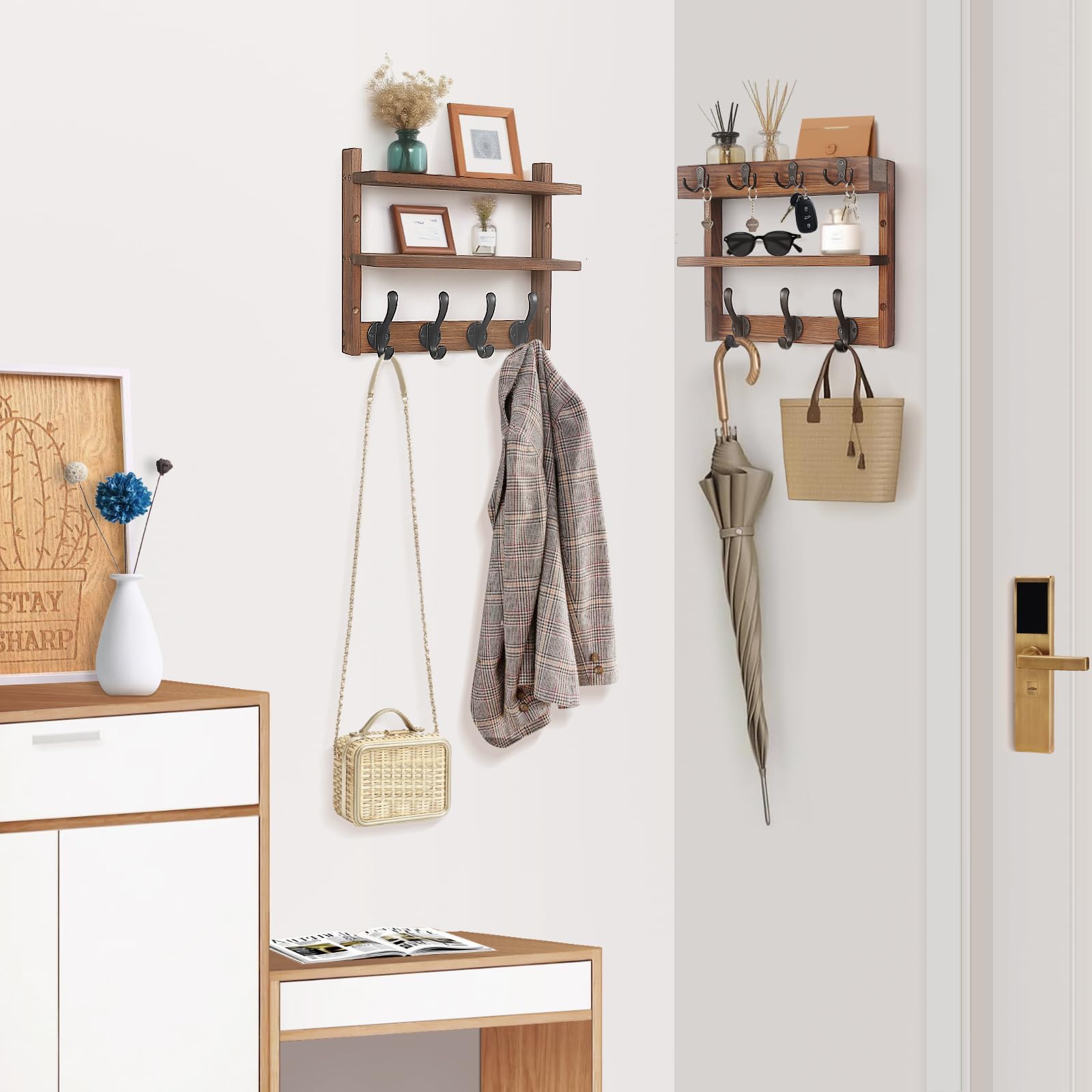 JAC HouseHold pine finish close-up highlights natural grain and warmth.