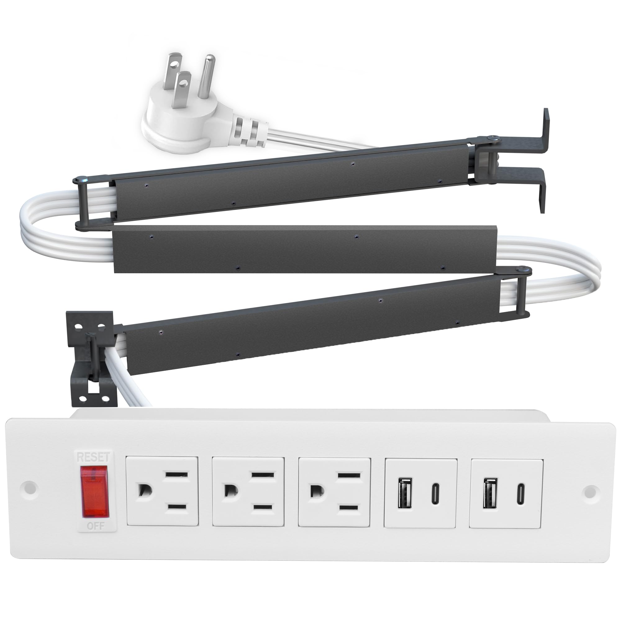 JACEPFY drawer-outlet-usb-c-pd20w provides 20W fast charging for desks.