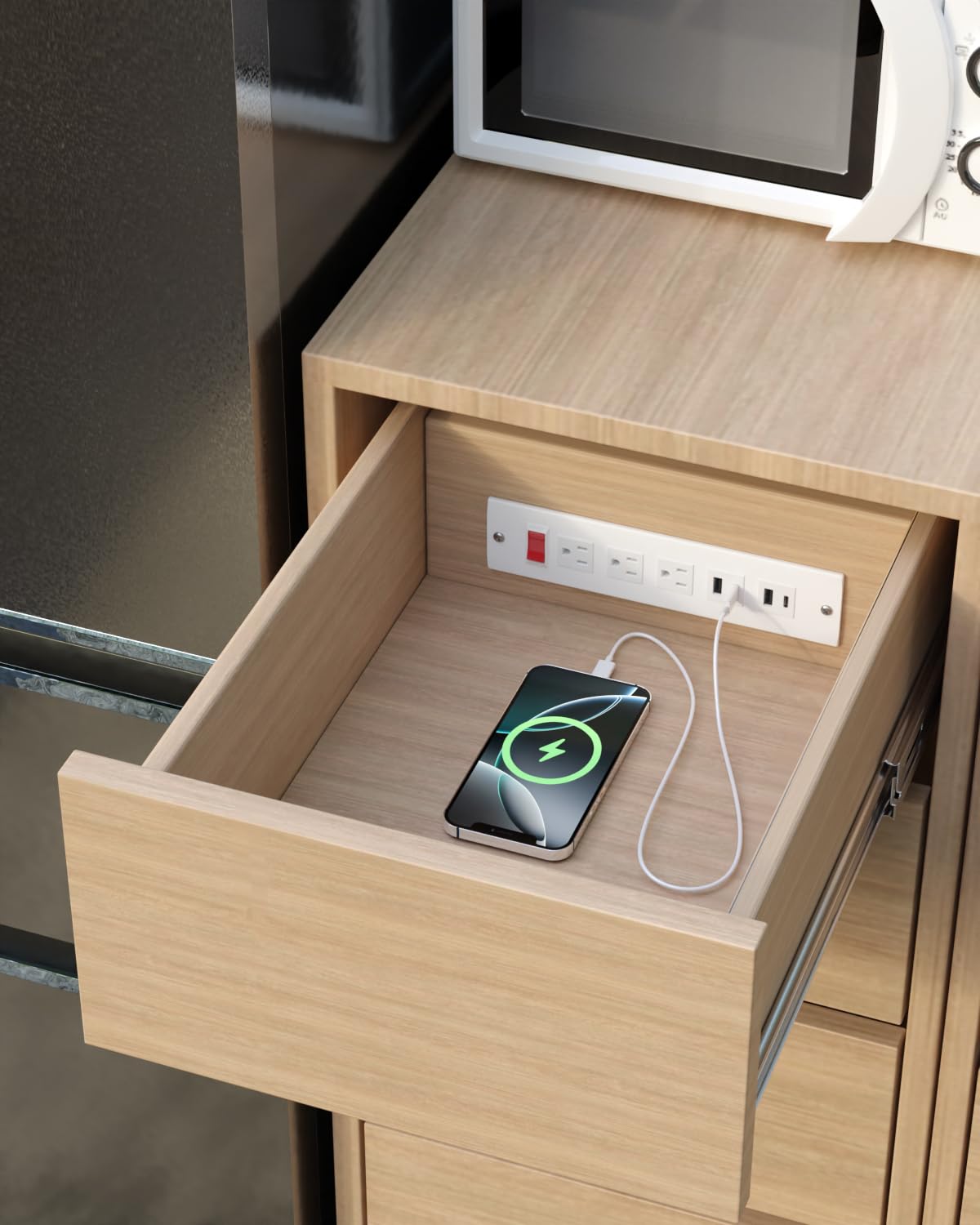 JACEPFY UL-listed outlet ensures safe power in daily use.