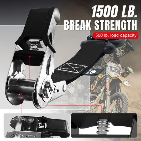 Jack Boss strap 1 inch wide for versatile securing applications.