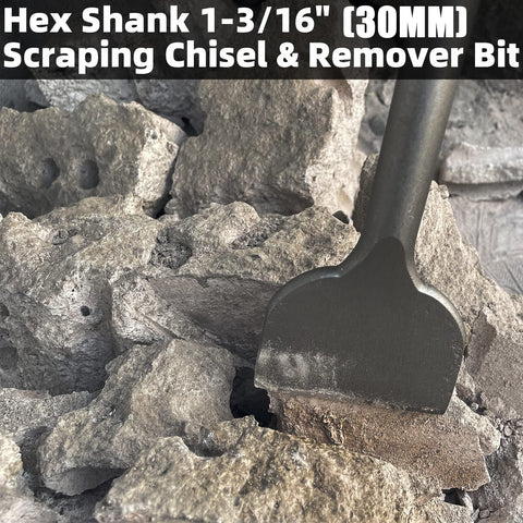 JACKCHEN 16in demolition chisel for heavy-duty floor scraping