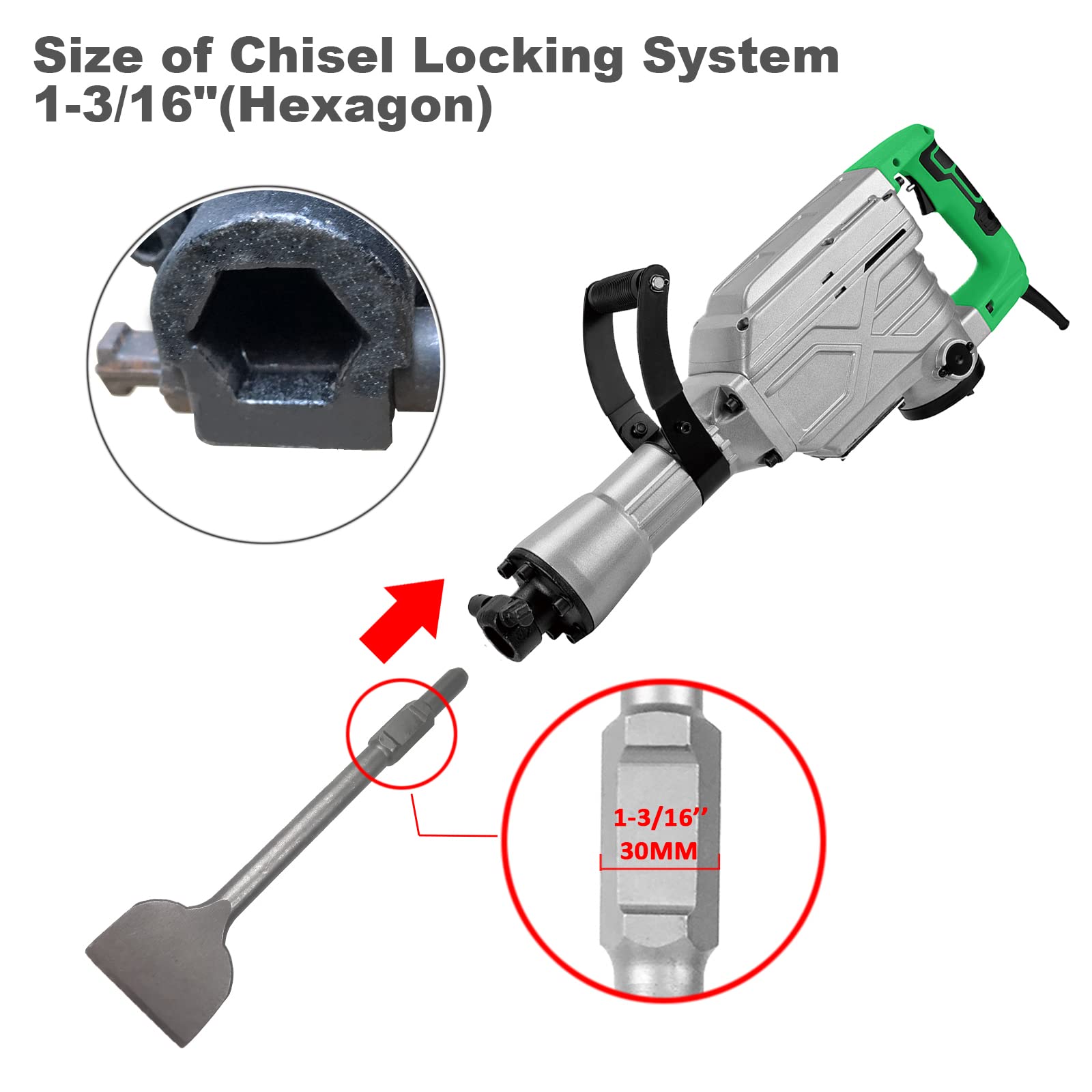 JACKCHEN floor scraper chisel for ceramic tile and thinset removal