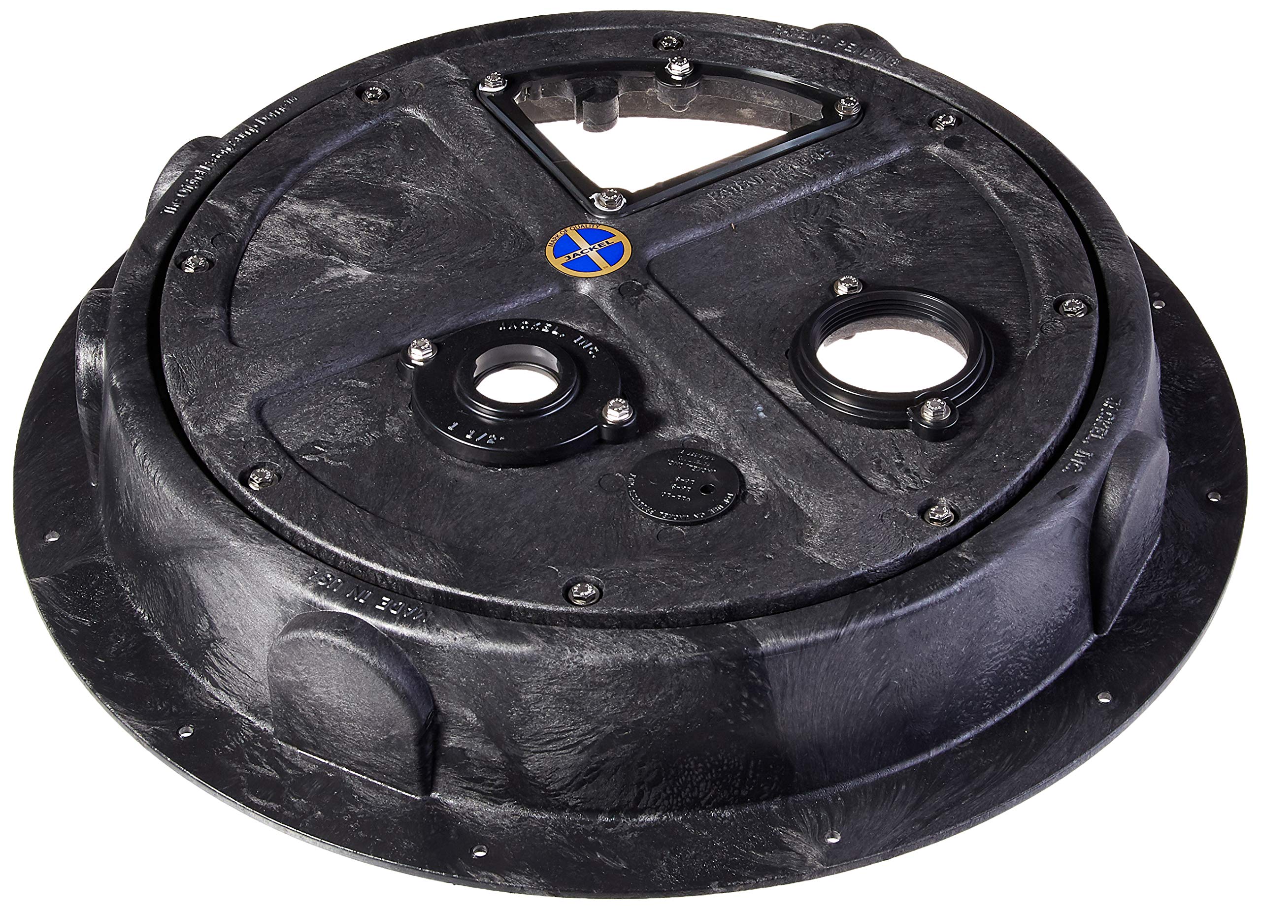 Jackel Original Radon Sump Dome installed over a basin creating a sealed cover.