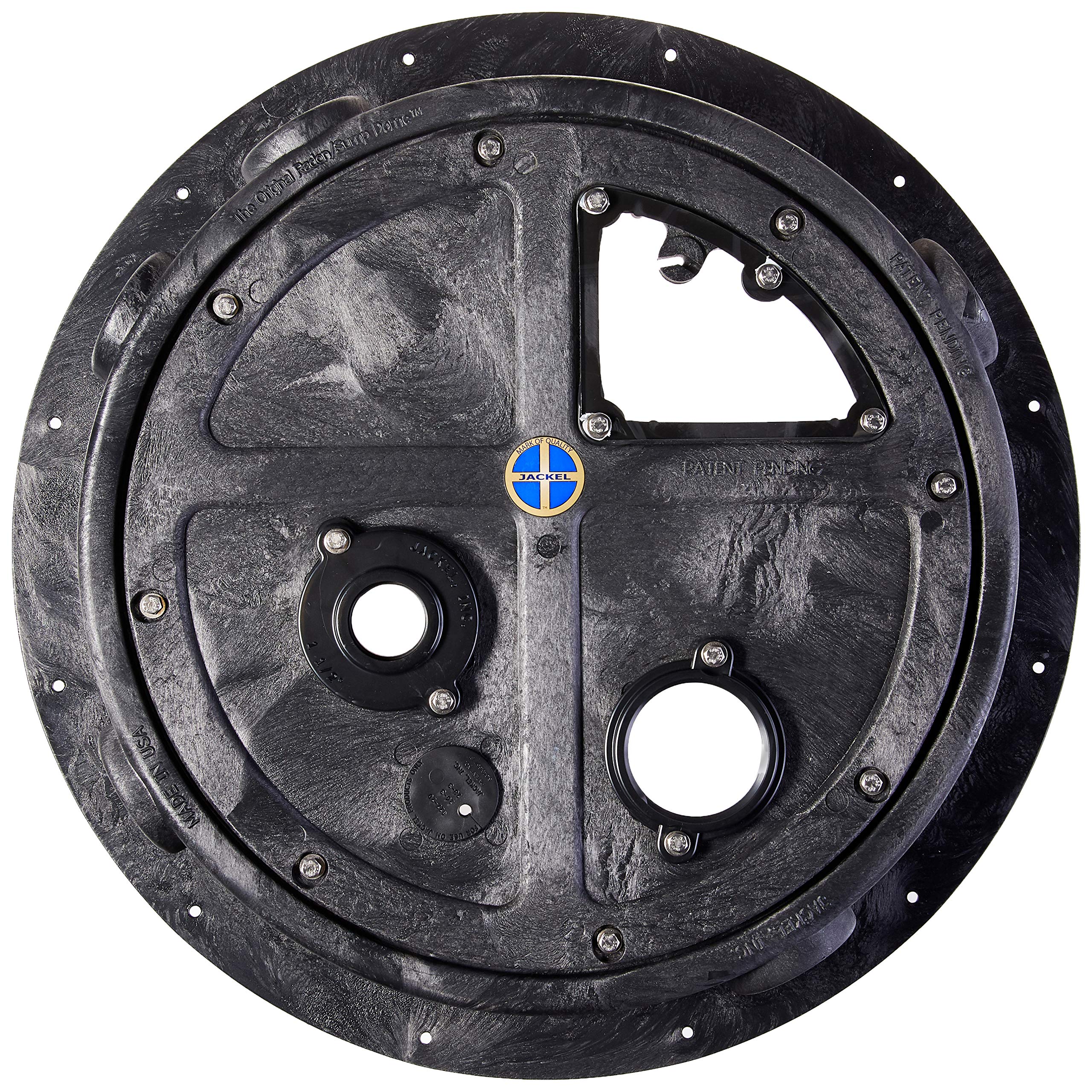 Jackel Original Radon Sump Dome retrofit shows easy basin replacement.