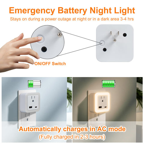 JackonLux dusk-to-dawn sensor automatically lights at dusk for easy entry.