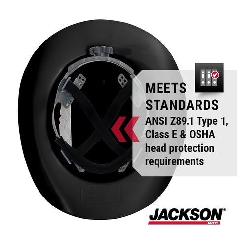 Jackson Safety Cowboy Hard Hat with absorbent brow pad keeps forehead comfortable