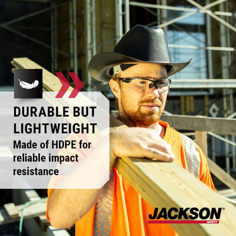 Jackson Safety Cowboy Hard Hat non-vented design keeps debris out