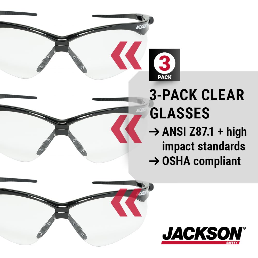 Jackson Safety SG complies with ANSI Z87.1 for reliable workplace protection.