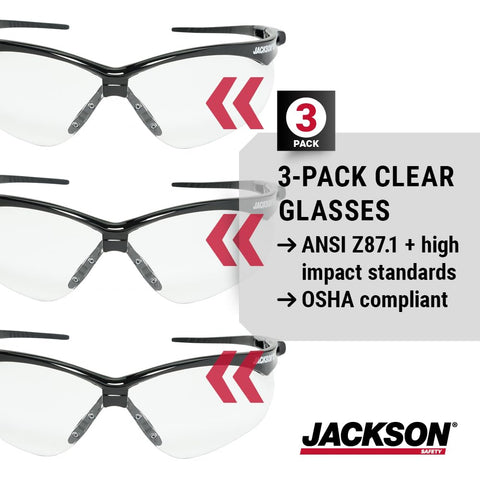 Jackson Safety SG complies with ANSI Z87.1 for reliable workplace protection.