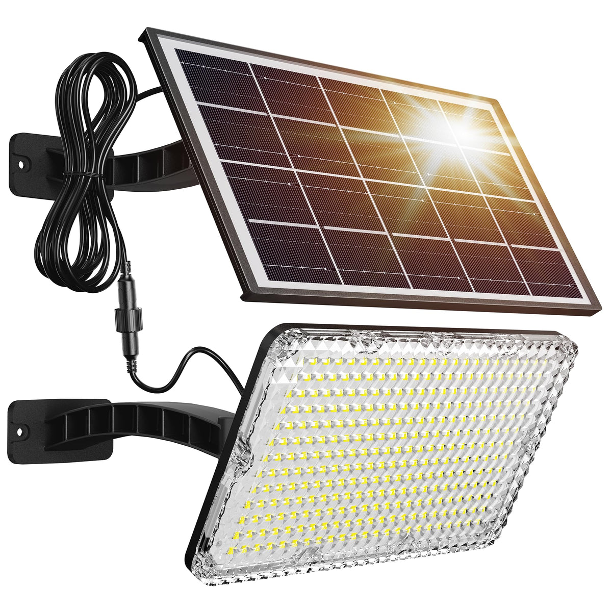 JACKYLED 1000lm outdoor light front view for porch security and ample evening visibility