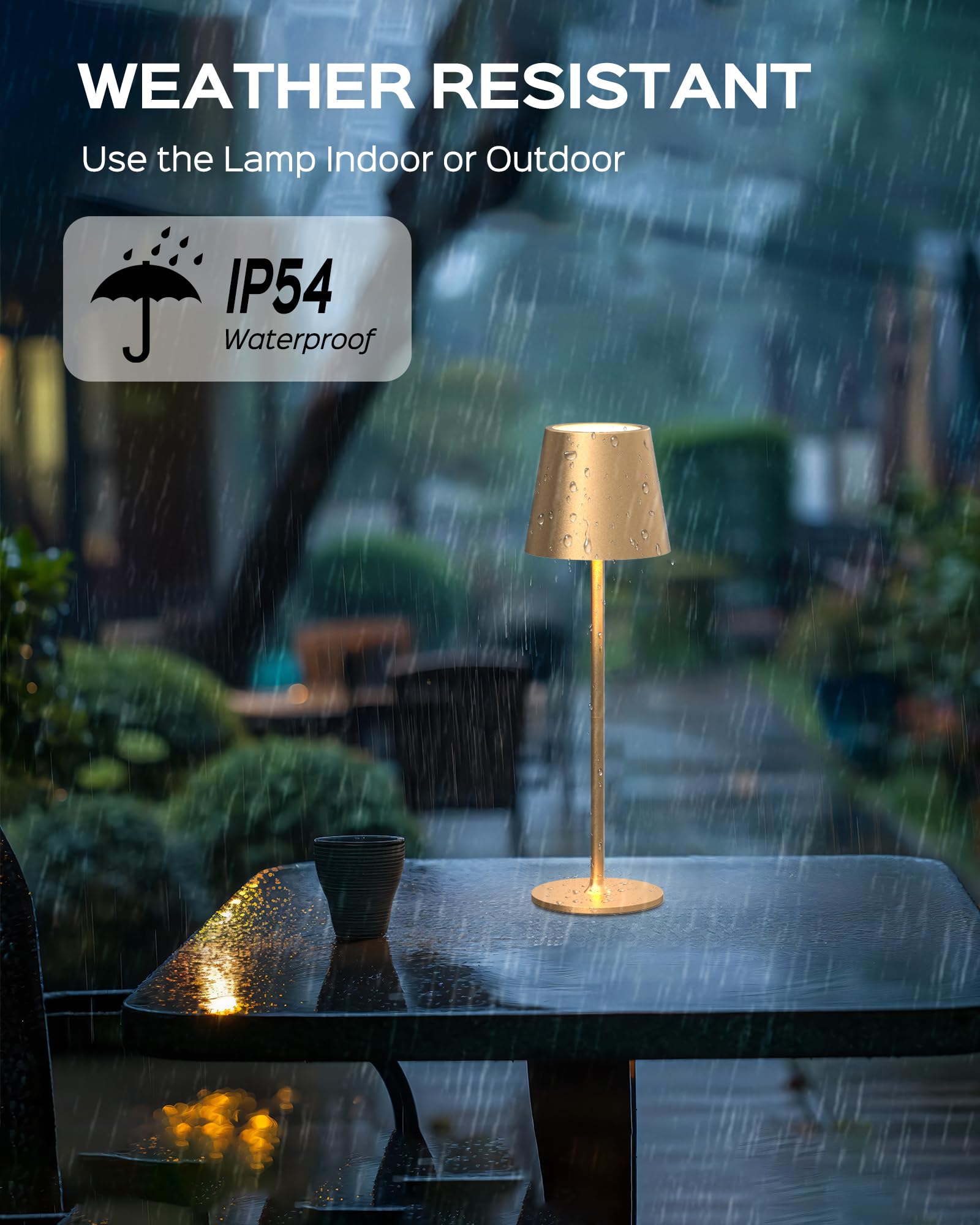 JACKYLED 5000mAh battery powers long, reliable light throughout the evening.