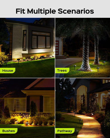 JACKYLED four-pack setup for scalable outdoor lighting