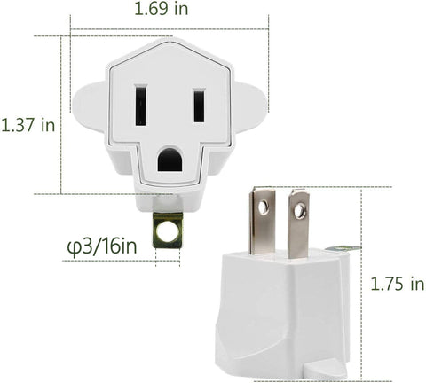 JACKYLED adapter installed in an outlet for secure connection