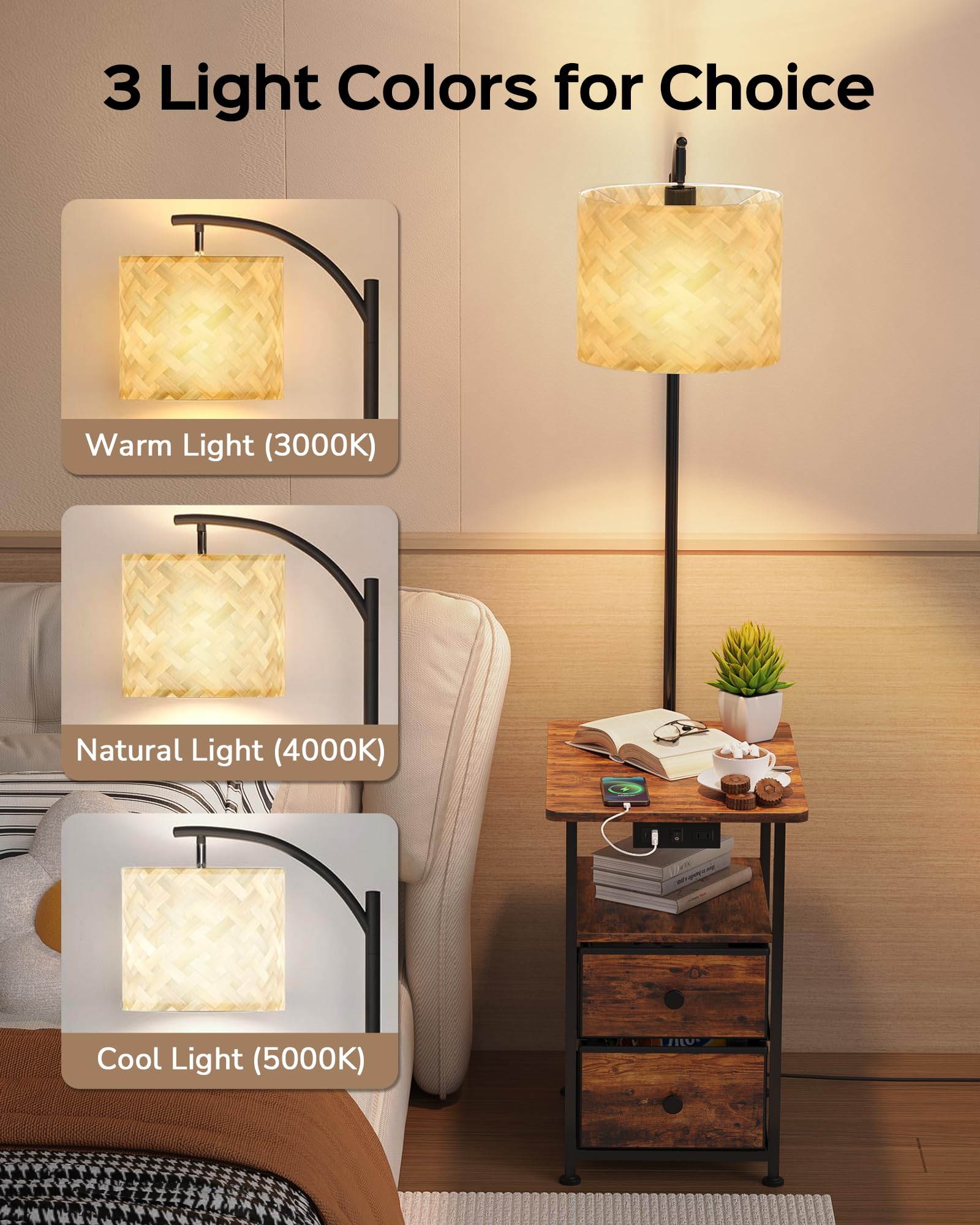 JACKYLED adjustable lampshade lets you direct light precisely where needed.