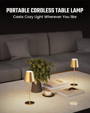 JACKYLED bedside lamp compact and easy to move.