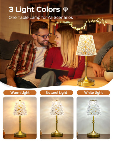 JACKYLED lamp offers three color options for mood lighting and control.