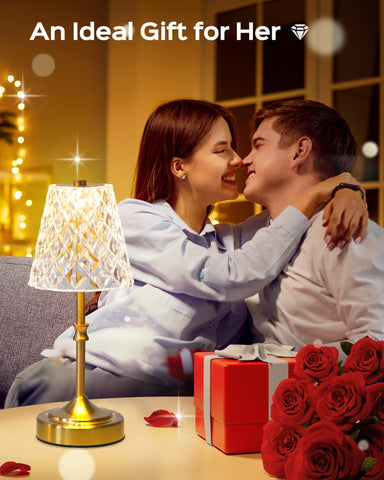 JACKYLED bedside lamp creates cozy nightstand lighting.