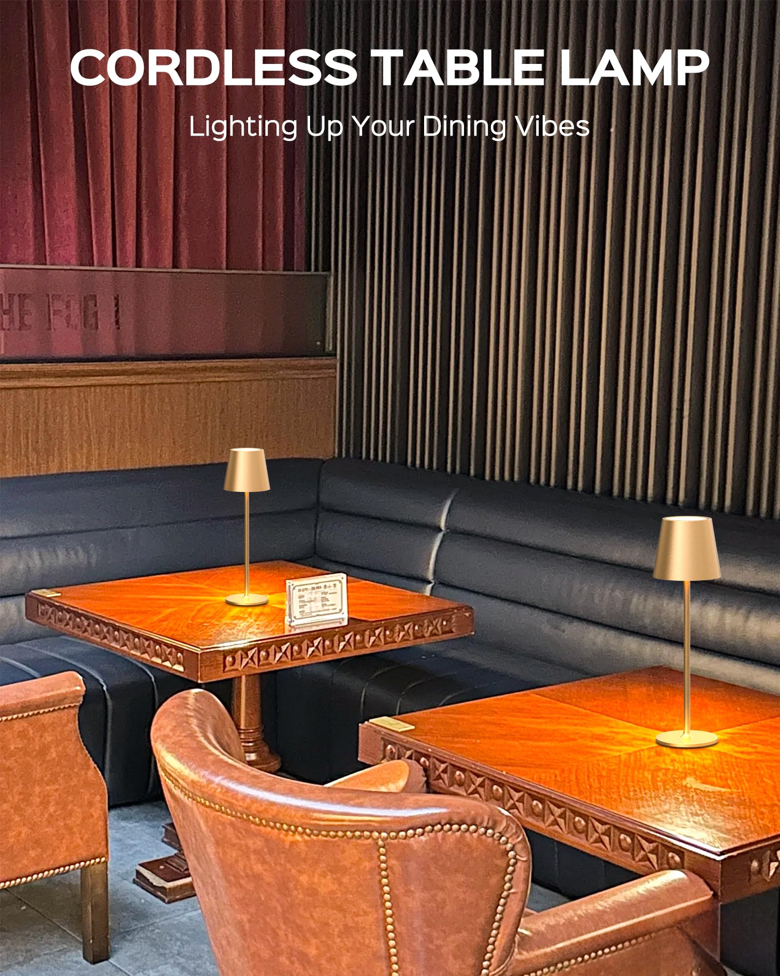 JACKYLED cordless table lamp showing color temperature options for mood lighting.