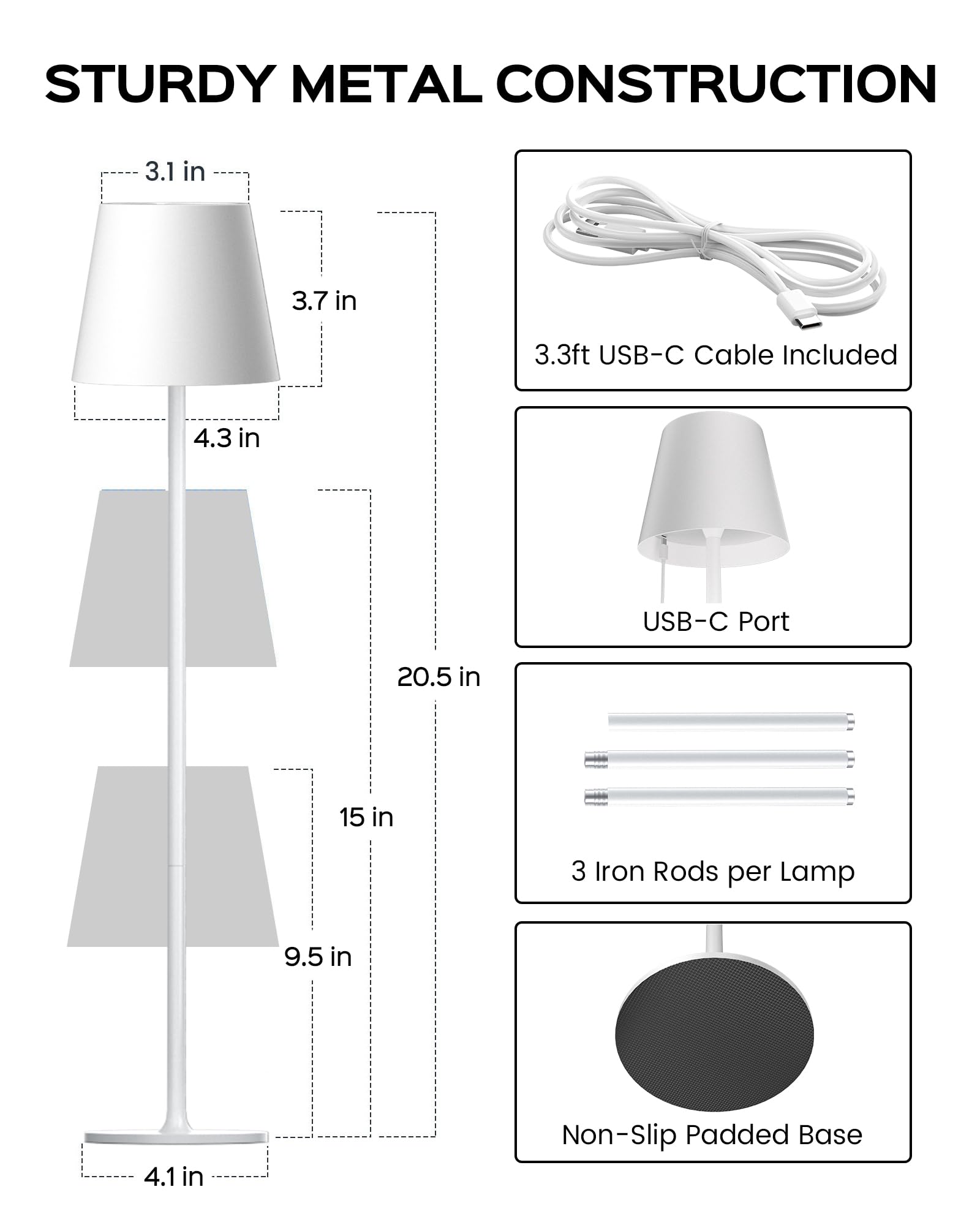 JACKYLED cordless lamp highlighting high CRI for true colors.