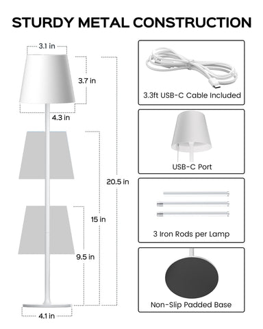 JACKYLED cordless lamp highlighting high CRI for true colors.