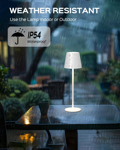 JACKYLED portable design suitable for dining, bedside, or camping.