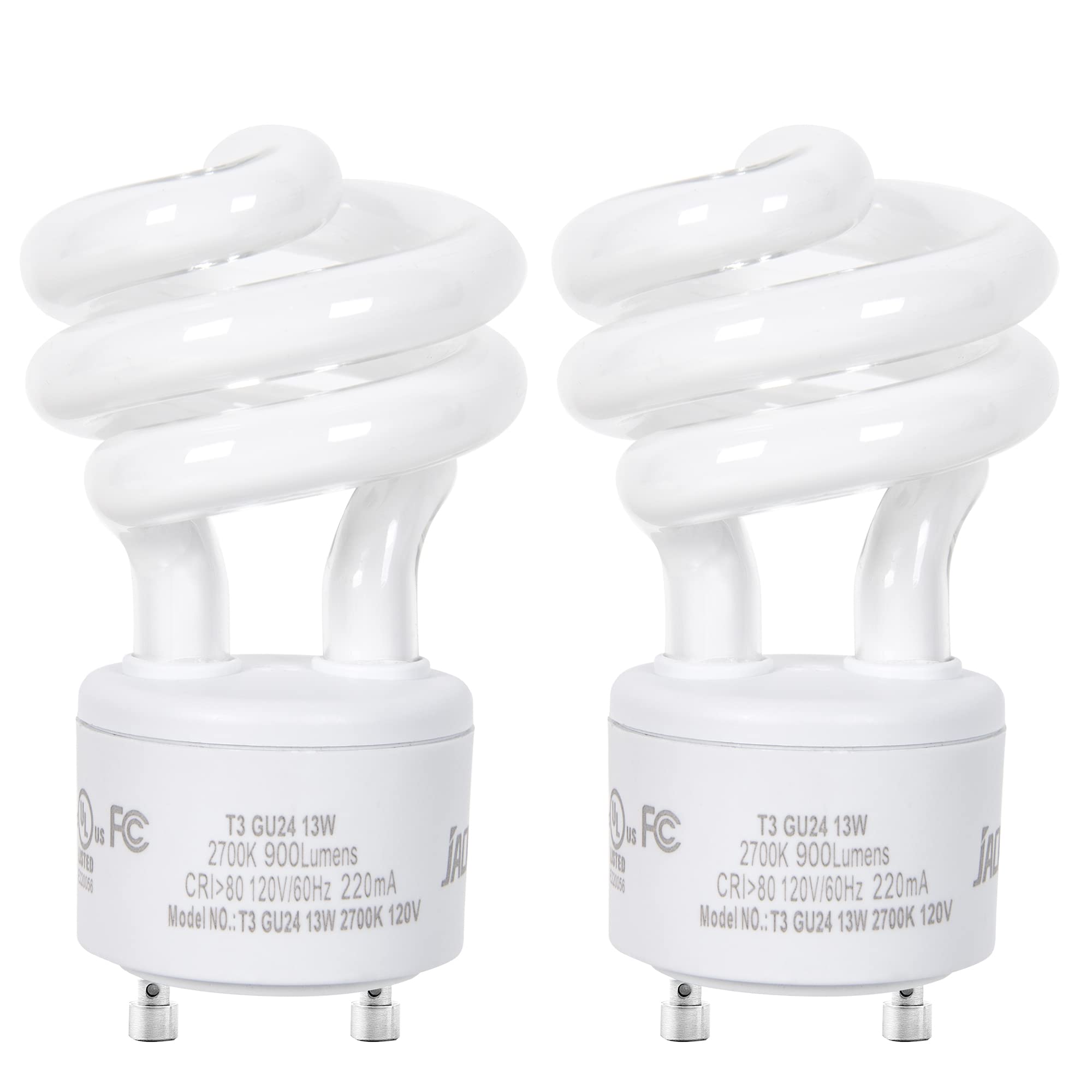 Jackyled GU24 CFL bulb instant light for quick room brightness