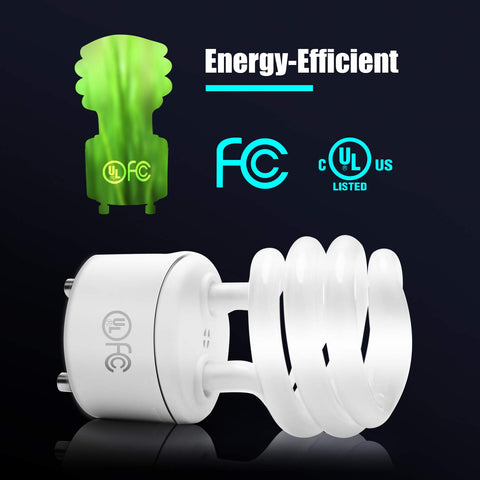 JACKYLED GU24 CFL bulb suited for kitchen use with steady illumination