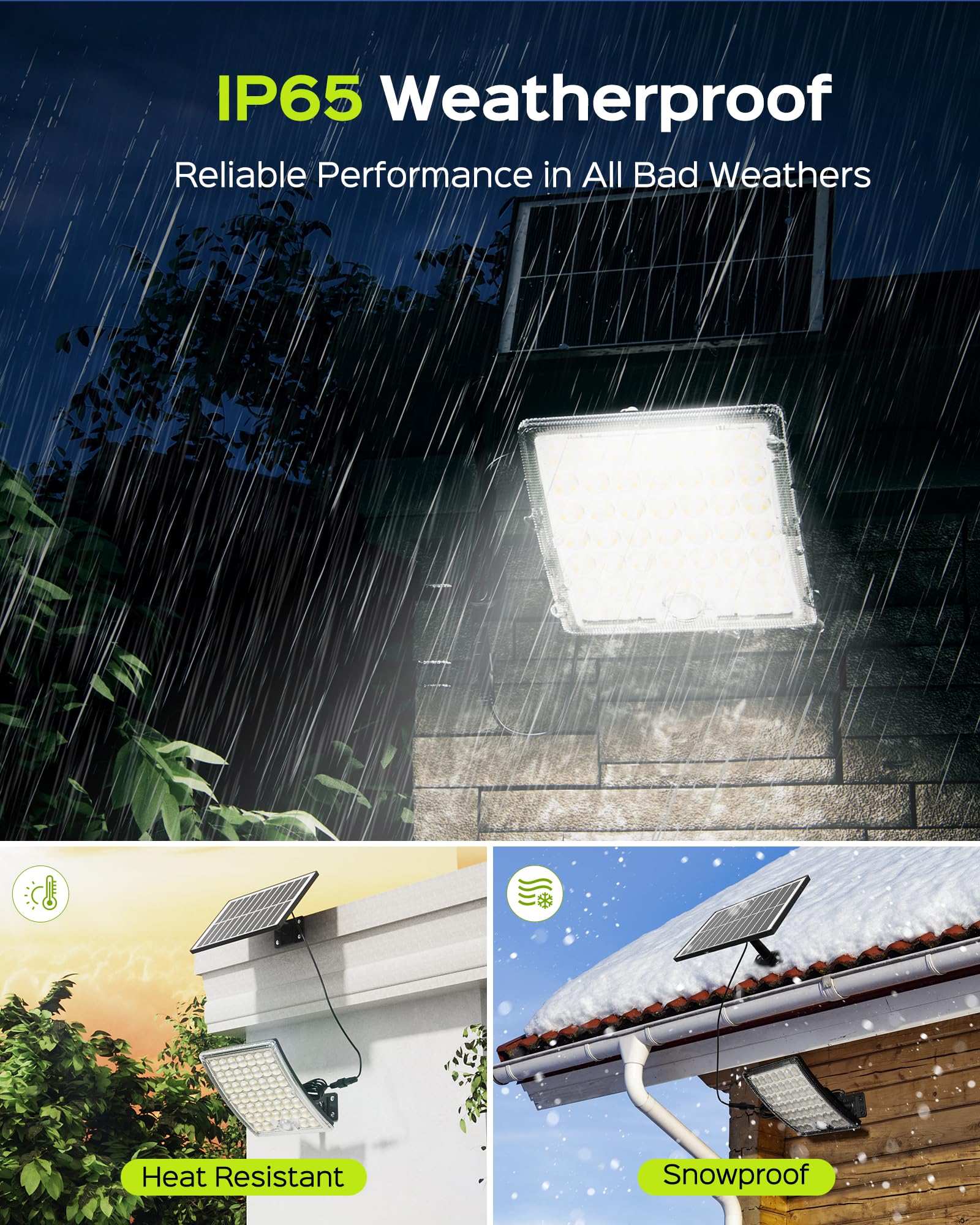 JACKYLED monocrystalline solar panel charges quickly for dusk-to-dawn power