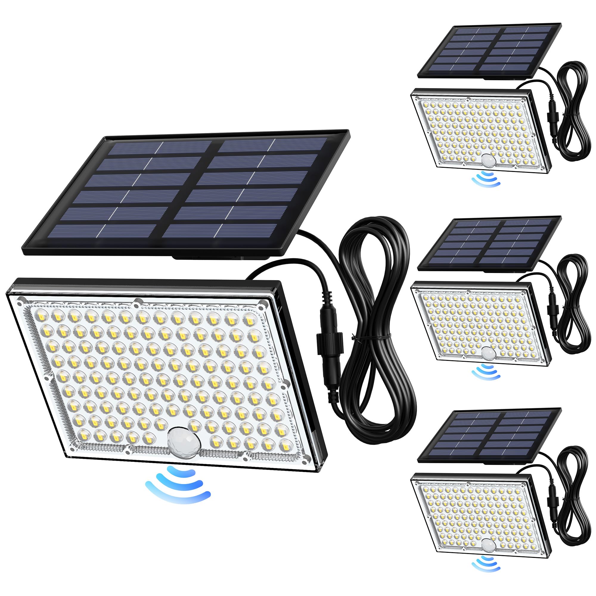 JACKYLED motion sensor flood light with 113 LEDs for bright porch illumination