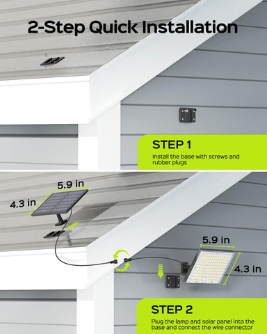 JACKYLED porch lighting highlights entryways and night curb appeal.