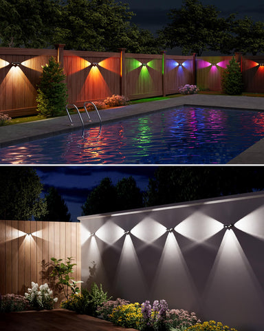 JACKYLED deck railing installation with fence light for safety