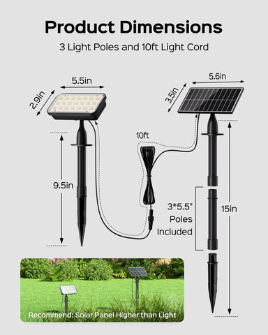 JACKYLED warm white mode creates inviting nighttime ambiance around garden features
