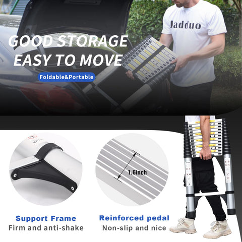 JADDUO anti-slip pedals enhance stability during tasks.