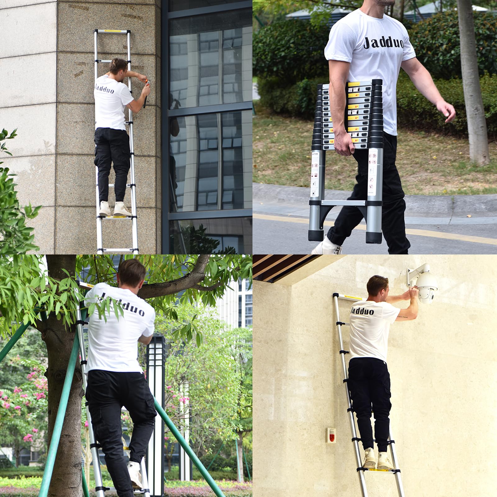 JADDUO extends reach to high corners for maintenance.