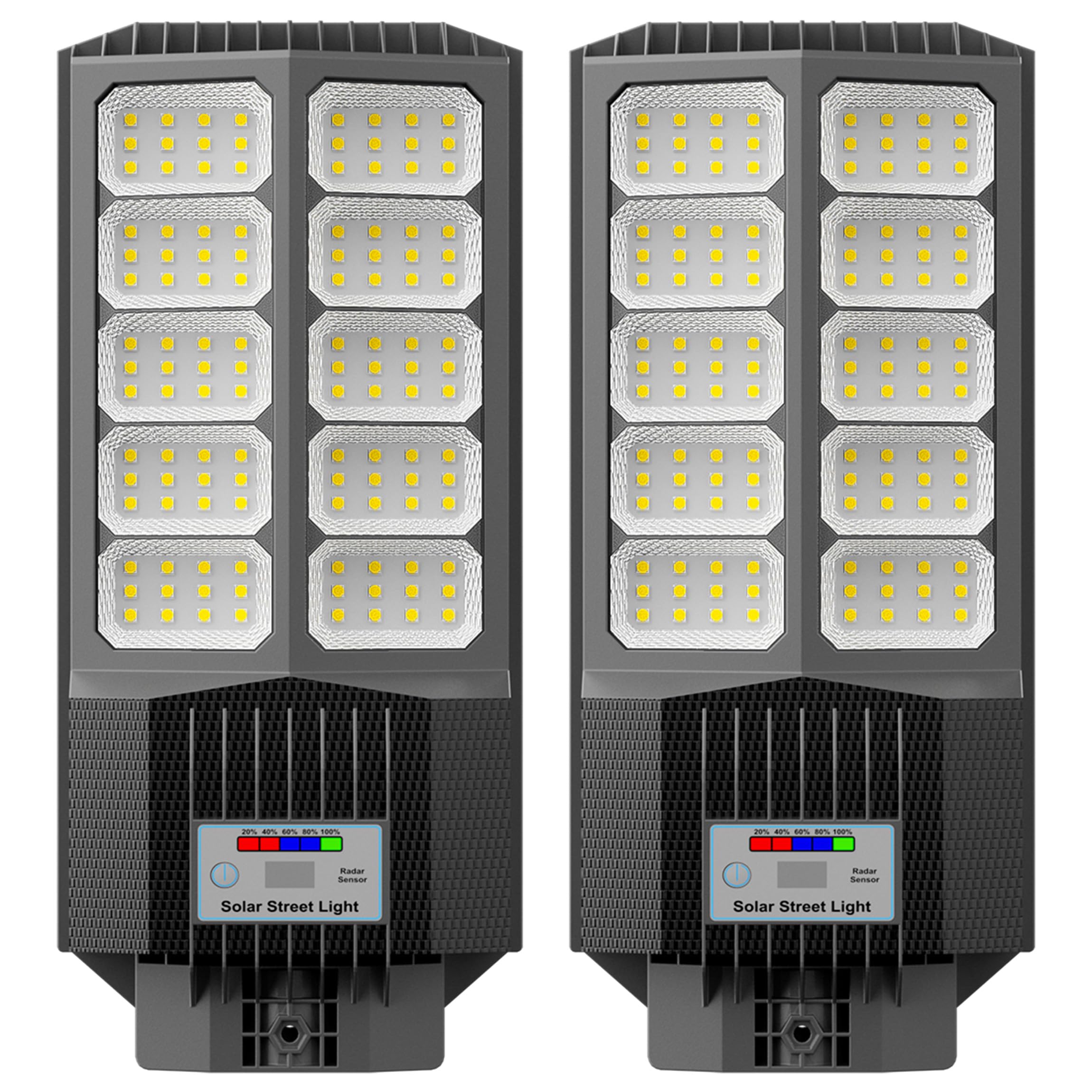 Jadisi solar street light with dusk-to-dawn sensor for outdoor lighting
