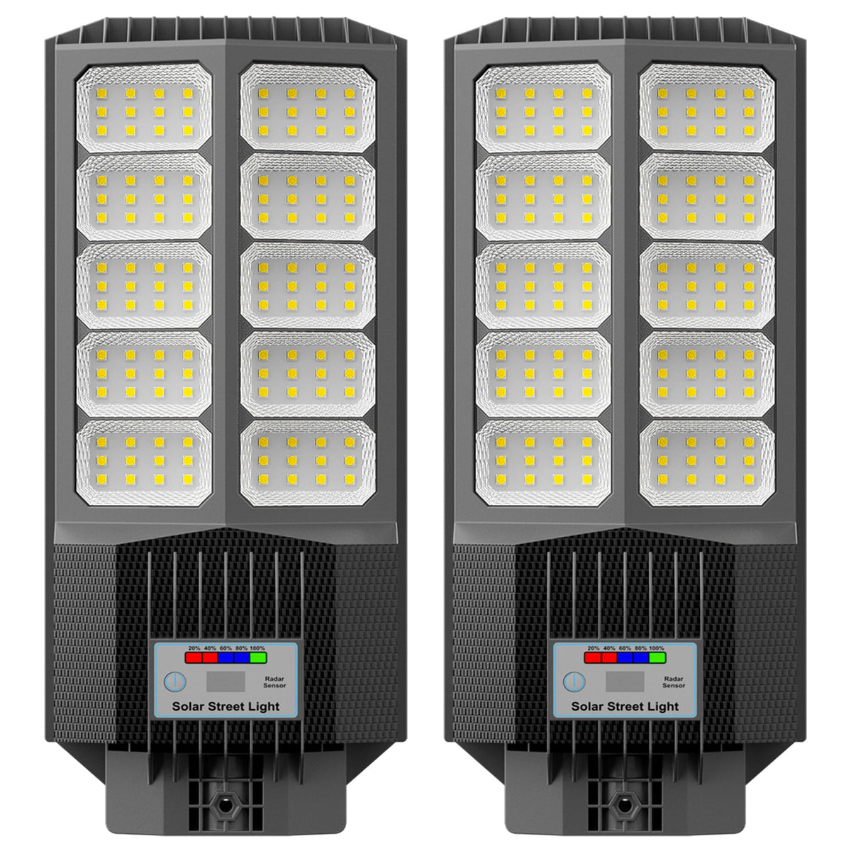 Jadisi solar street light with dusk-to-dawn sensor for outdoor lighting
