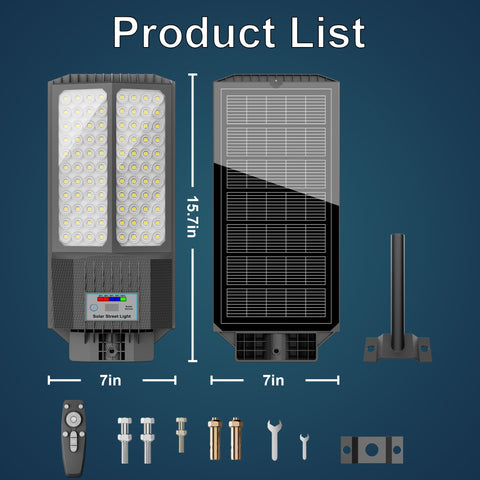 Jadisi solar street light installs easily without wiring for fast setup.