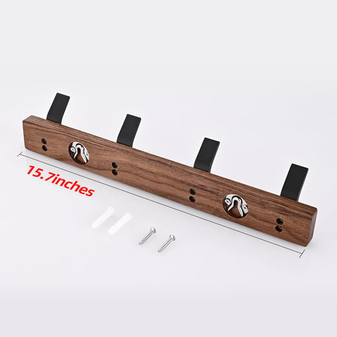 Jadorn black aluminum hooks on wall mount for sleek hanging solution.